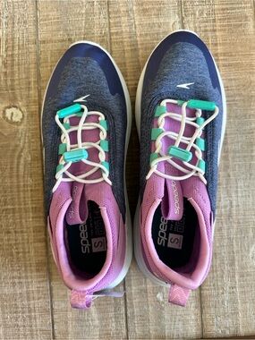 Speedo Women’s Aqua Trek Navy, Purple and Teal Athletic Water shoe